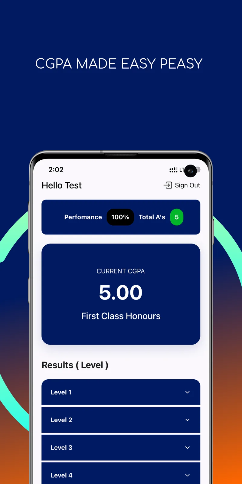 MyCGPA — screenshot 1