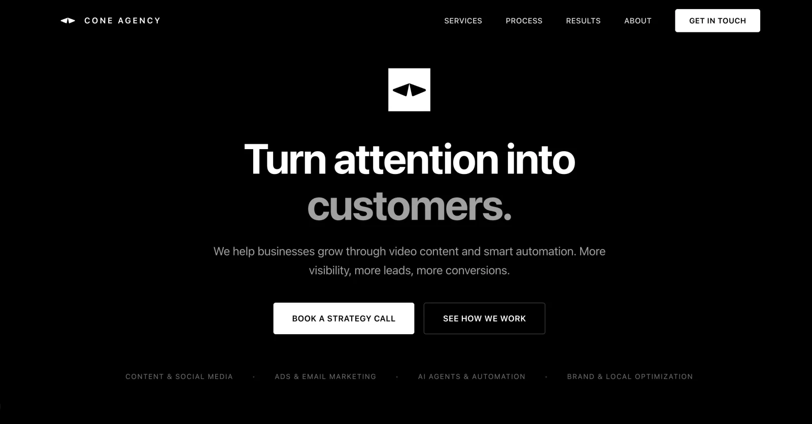 The Cone Agency — screenshot